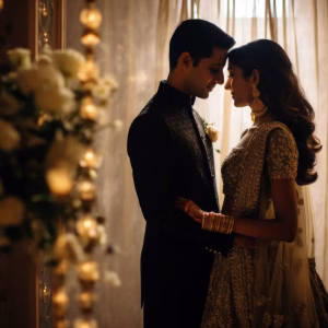 Romantic Moment by the Riverside